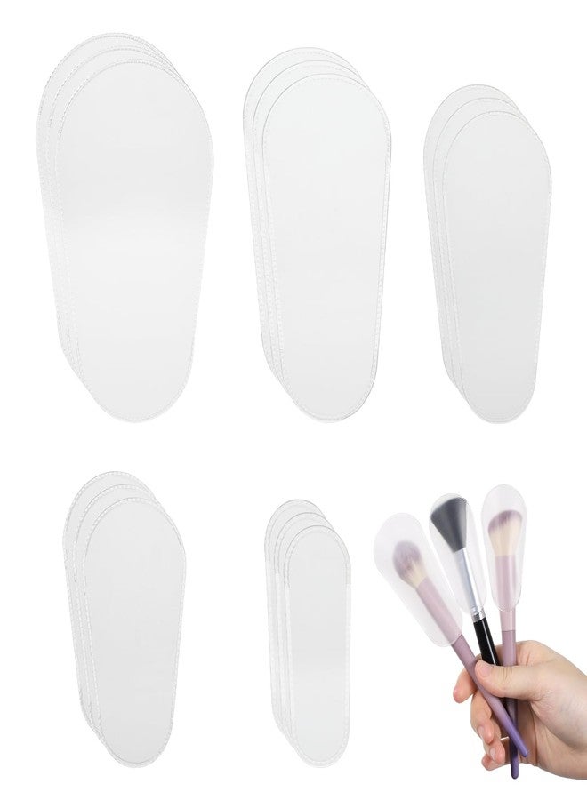 Qulkws 15 Pcs Cosmetic Brush Protectors, Brush Cover for Women Portable, Make Up Brushes Covers for Safe Storage and Travel, Lightweight and Durable Plastic Brushes Guards - Image 1